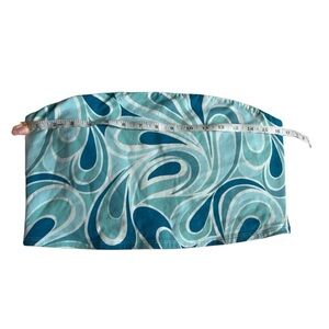 Blue and White Patterned Women's Tube Top